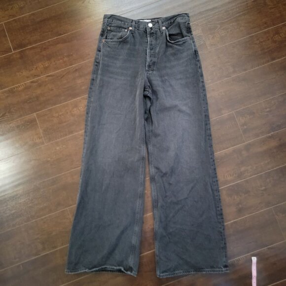 AGOLDE Dame Wide Leg Jeans Womens 27 Contemporary Denim Grunge Y2K 90s - Picture 2 of 7